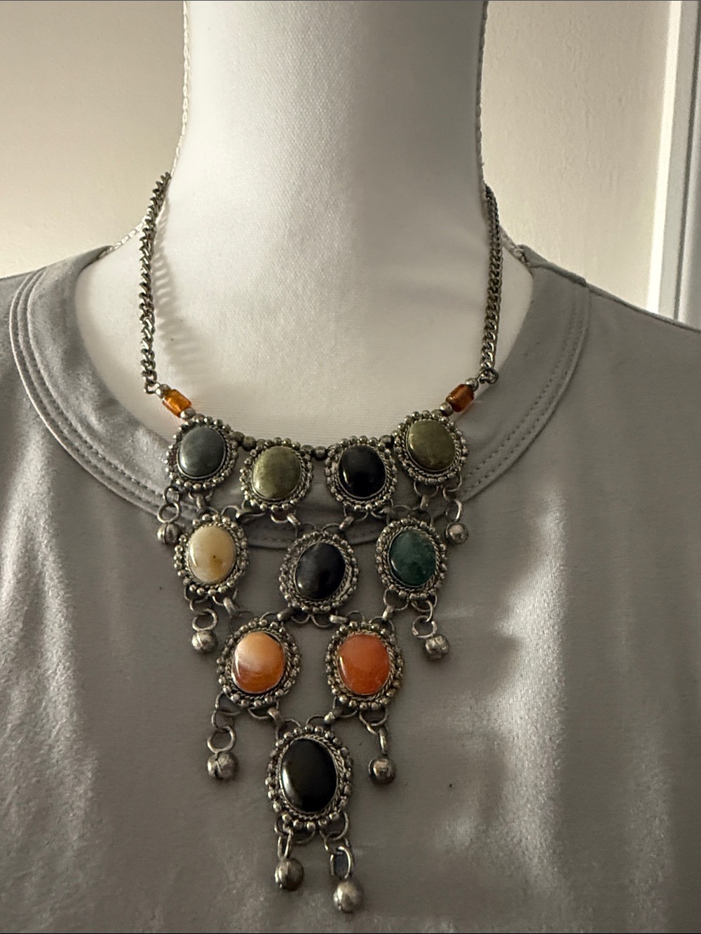 Boho style Bib necklace